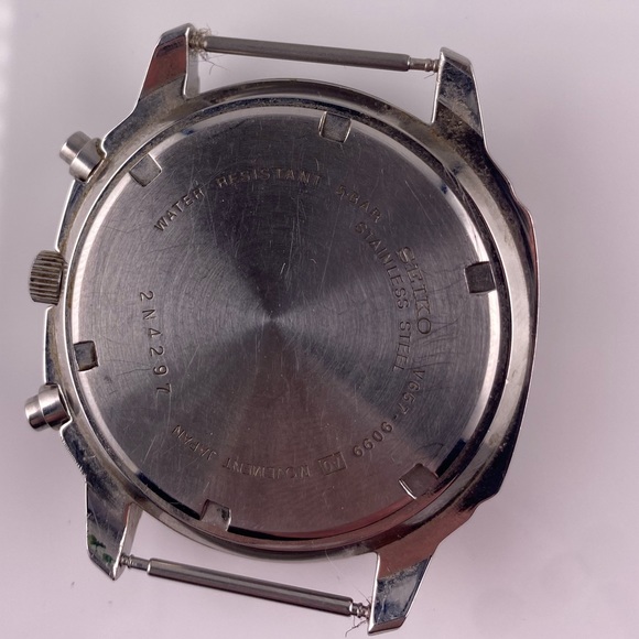 Seiko V657-9099 Stainless Steel Watch Chronometer Date On NATO Band - Picture 3 of 3